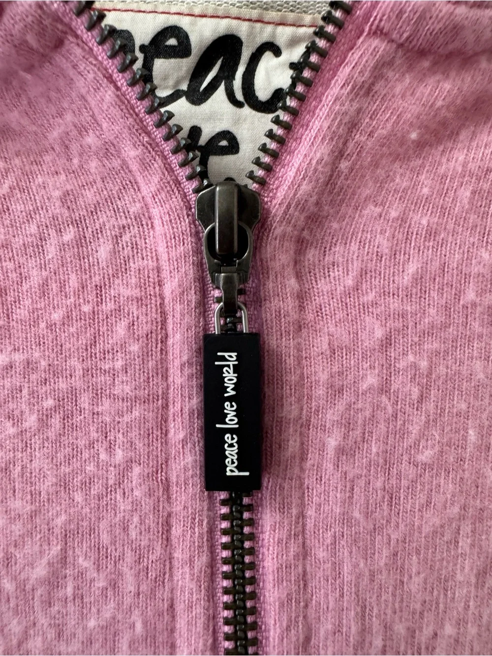 Kids Pink Zip Sweatshirt